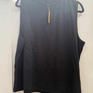 SKIMS Soft Lounge Black Sleeveless Pajama Top